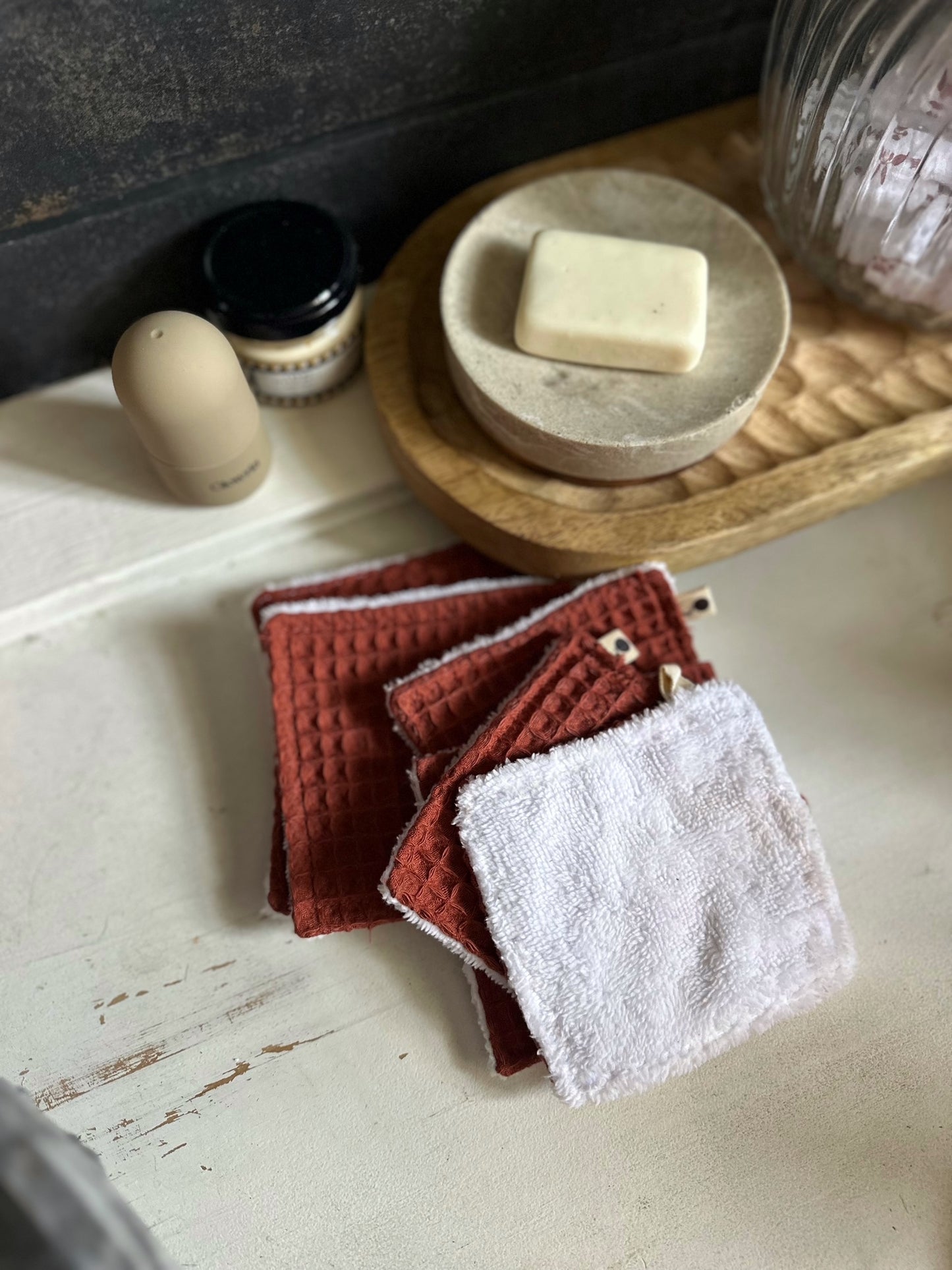 LINGETTES LAVABLES - TERRACOTTA