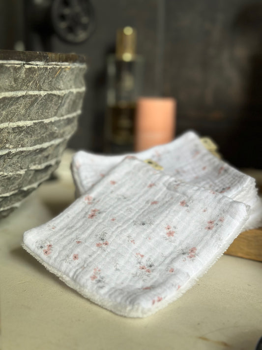 LINGETTES LAVABLES - FLEUR