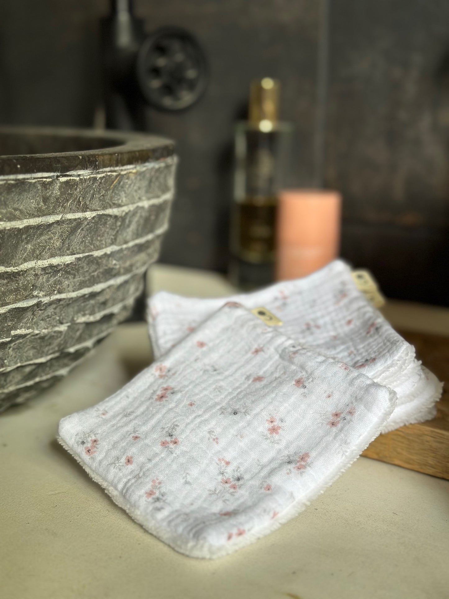 LINGETTES LAVABLES - FLEUR