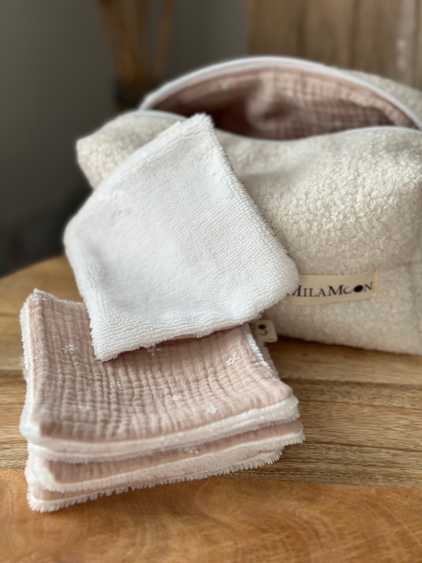 LINGETTES LAVABLES - FLEUR NATURE