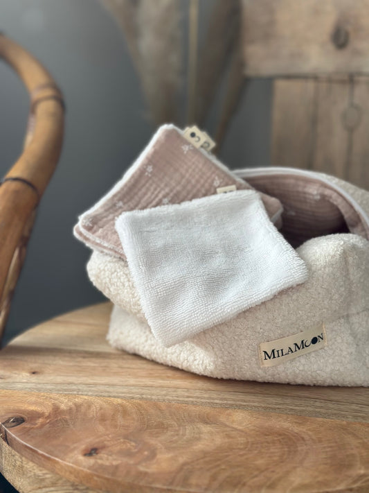LINGETTES LAVABLES - FLEUR NATURE
