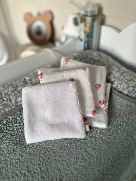 LINGETTES LAVABLES - MONTGOLFIÈRE