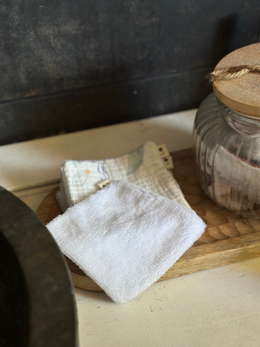 LINGETTES LAVABLES - SOUS OCÉAN