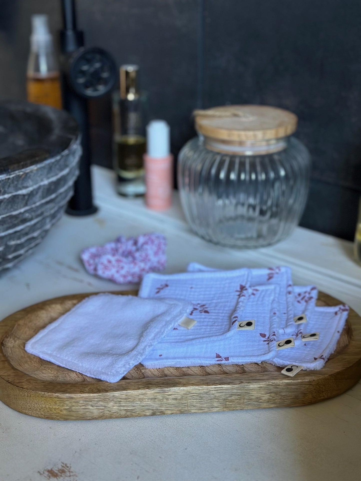 LINGETTES LAVABLES - FLEUR