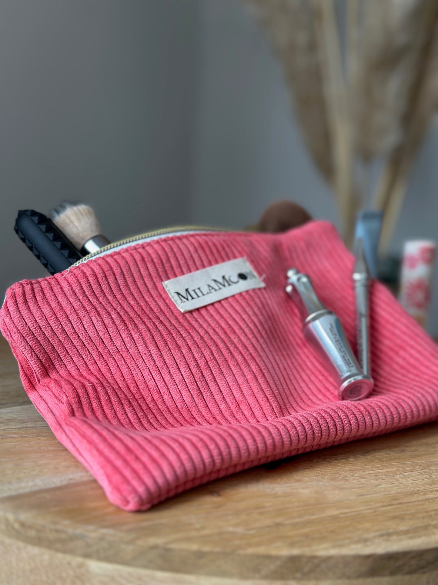 POCHETTE - VELOURS ROSE