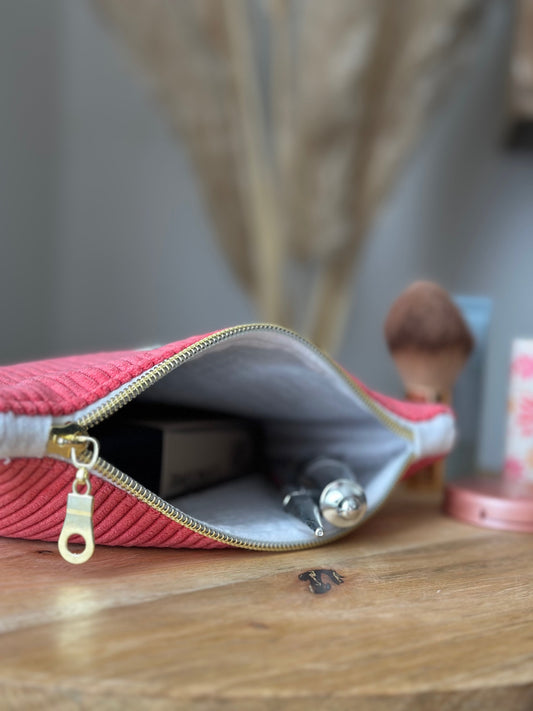 POCHETTE - VELOURS ROSE