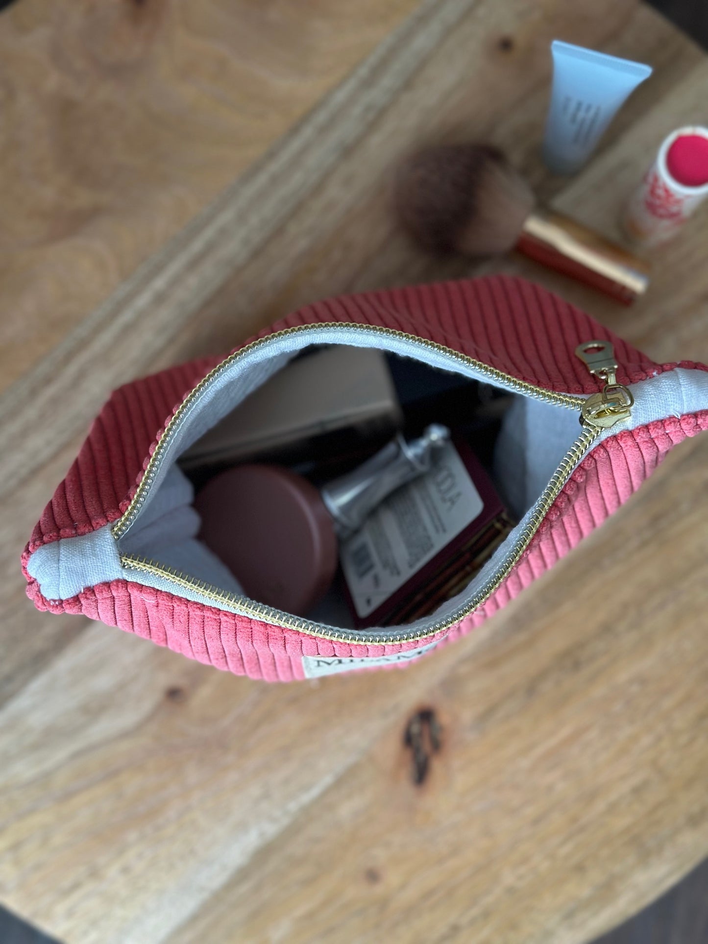 POCHETTE - VELOURS ROSE