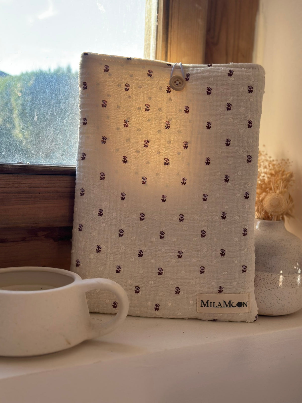 POCHETTE À LIVRE - FLEUR