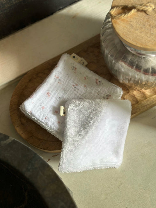 LINGETTES LAVABLES - FLEUR