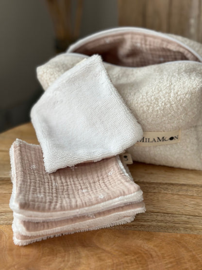 LINGETTES LAVABLES - FLEUR NATURE