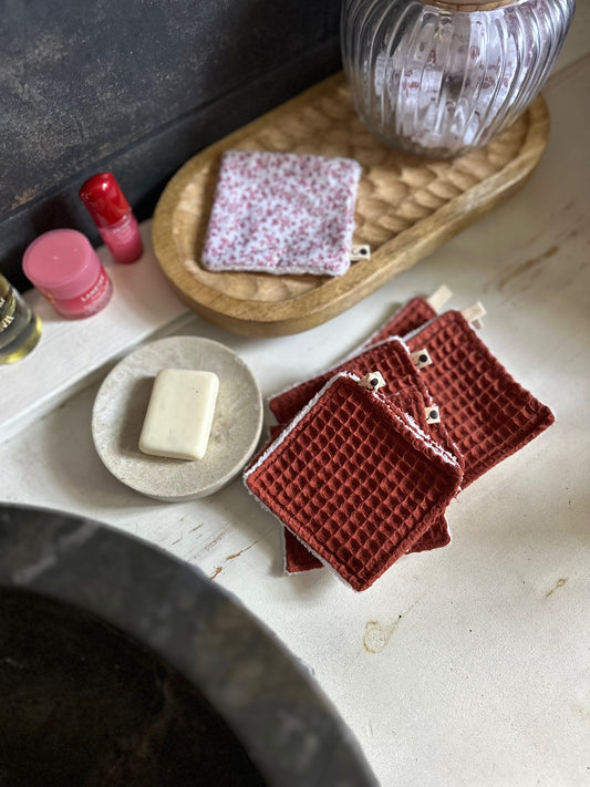 LINGETTES LAVABLES - TERRACOTTA