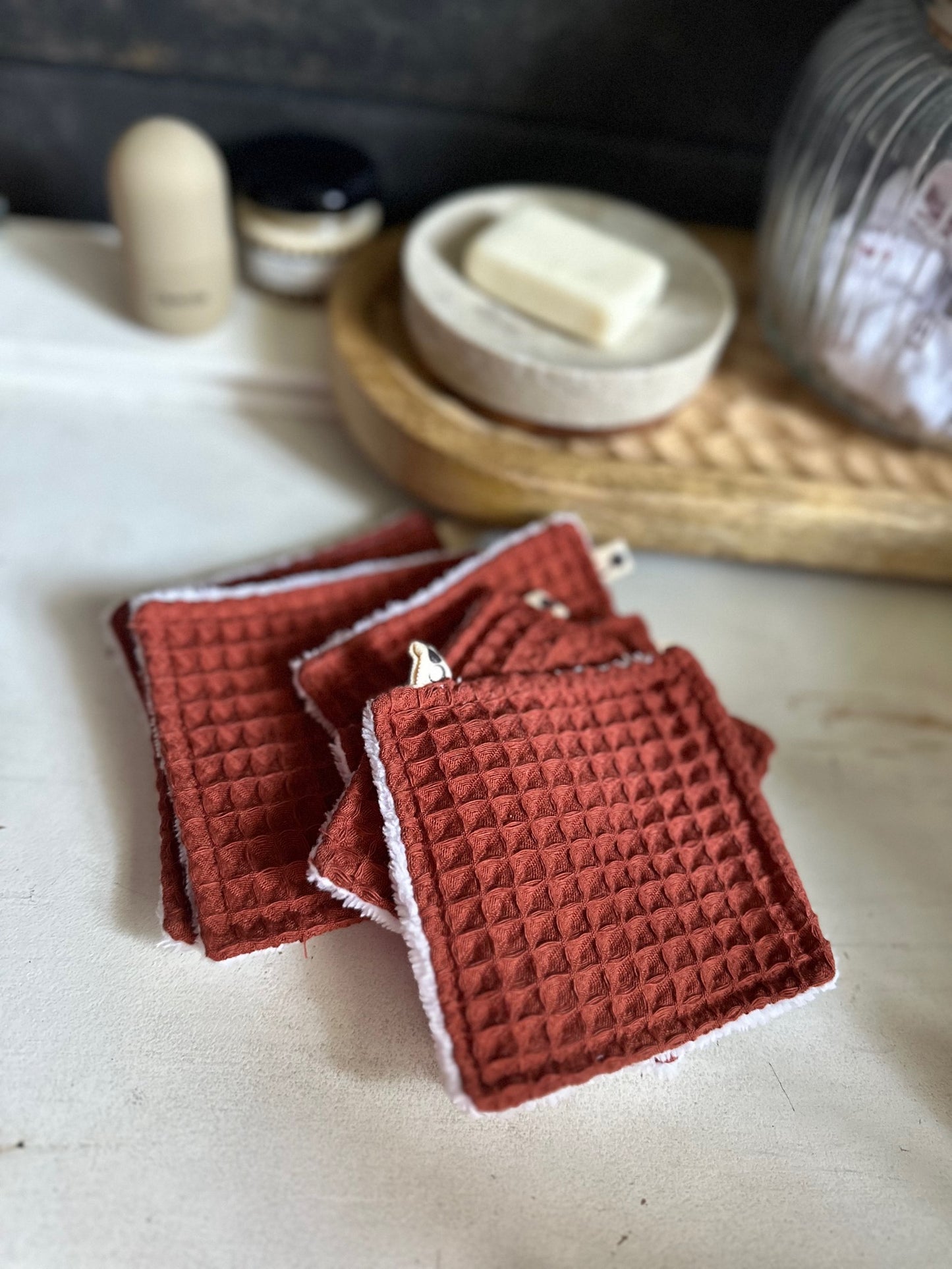 LINGETTES LAVABLES - TERRACOTTA