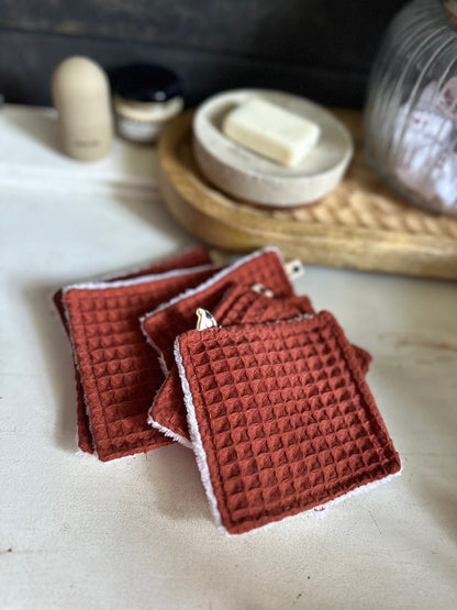 LINGETTES LAVABLES - TERRACOTTA